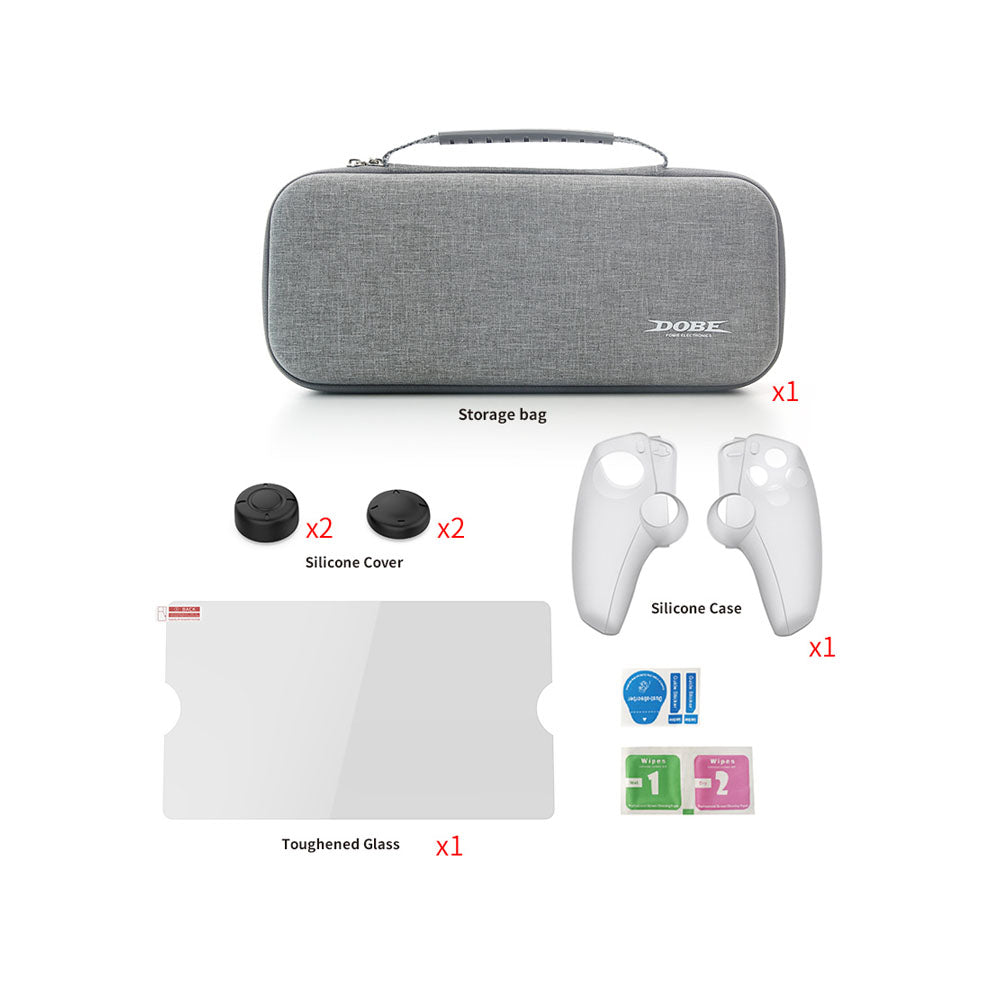 DOBE 5-in-1 Protective Kit for PlayStation Portal │ PS Portal Case │ PS Portal Accessories Bundle
