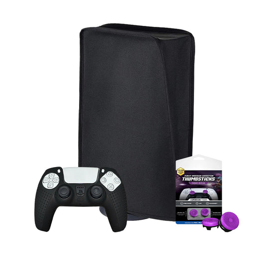 PS5 Silicon Cover | PS5 Dust Cover | Kontrol Freeks | 3 in 1 Bundle