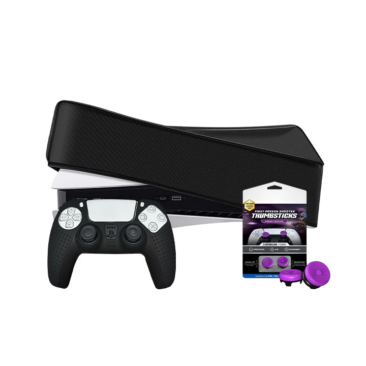PS5 Silicon Cover | PS5 Dust Cover | Kontrol Freeks | 3 in 1 Bundle