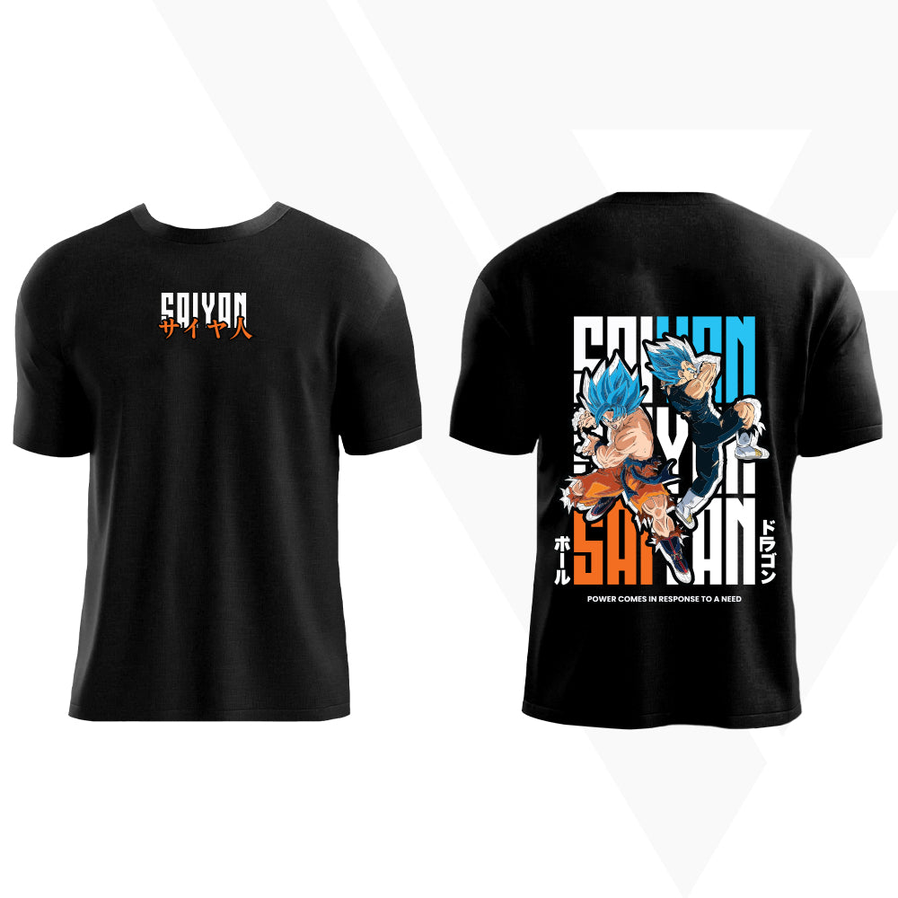 Saiyan Warrior Duo - Oversized T Shirt