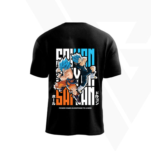 Saiyan Warrior Duo - Oversized T Shirt